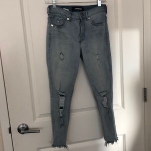 Stretch ankle skinny jeans